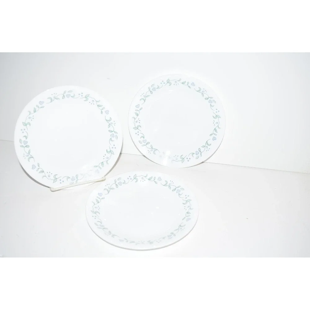 Set of 3 Corelle Country Cottage Dessert or Bread Plates  6 3/4